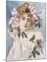 Poster of Young Woman with Flowers in Hair by Gaston-Gerard-null-Mounted Giclee Print