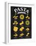 Poster Pasta Chalk-anna42f-Framed Art Print