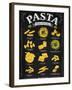 Poster Pasta Chalk-anna42f-Framed Art Print