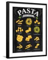 Poster Pasta Chalk-anna42f-Framed Art Print