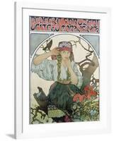 Poster 'Pévecké Sdruzeni Ucitelu Moravskych' (The Moravian Teachers' Choir), 1911-Alphonse Mucha-Framed Giclee Print