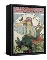 Poster 'Pévecké Sdruzeni Ucitelu Moravskych' (The Moravian Teachers' Choir), 1911-Alphonse Mucha-Framed Stretched Canvas