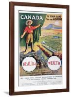 Poster Promoting Emigration to Canada, 1914-null-Framed Giclee Print