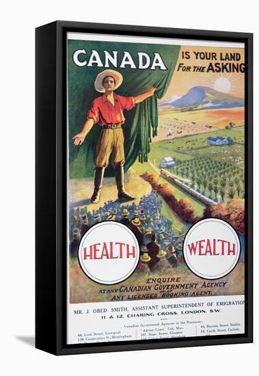 Poster Promoting Emigration to Canada, 1914-null-Framed Stretched Canvas