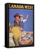 Poster Promoting Immigration to Canada, 1925-null-Framed Stretched Canvas