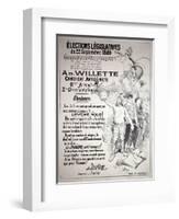 Poster Promoting the Election of the Artist in the Legislative Elections of September 1889-Adolphe Leon Willette-Framed Giclee Print