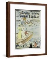 Poster Promoting the St. Malo and St. Servan Regatta, C.1895-M.E. Renault-Framed Giclee Print