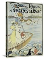 Poster Promoting the St. Malo and St. Servan Regatta, C.1895-M.E. Renault-Stretched Canvas