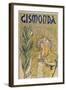 Poster: Sarah Bernhardt as Gismonda at the Theatre De La Renaissance (Upper Part), 1895-Alphonse Mucha-Framed Giclee Print