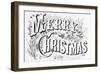 Poster Saying Merry Christmas-null-Framed Giclee Print