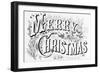 Poster Saying Merry Christmas-null-Framed Giclee Print