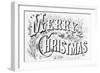 Poster Saying Merry Christmas-null-Framed Giclee Print