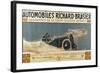 Poster Showing Automobiles Richard-Brasier Winning the Gordon Bennett Cup, 1904-Henri Jules Ferdinand Bellery-defonaines-Framed Giclee Print