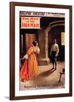 Poster "The Man in the Iron Mask" at the Adelphi Theatre, London-Albert Morrow-Framed Giclee Print