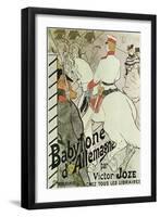 Poster to the Book Babylone D'Allemagne by Victor Joze, 1894-Henri de Toulouse-Lautrec-Framed Premium Giclee Print