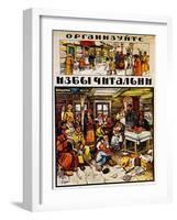 Poster to the Fight Against Illiteracy, 1918-Alexander Petrovich Apsit-Framed Giclee Print