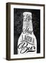 Poster Vintage Beer Chalk-anna42f-Framed Art Print