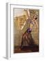 Poster with a Belly Dancer and a Man in a Turban-null-Framed Giclee Print