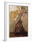 Poster with a Belly Dancer and a Man in a Turban-null-Framed Giclee Print