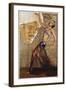 Poster with a Belly Dancer and a Man in a Turban-null-Framed Giclee Print