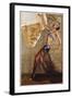 Poster with a Belly Dancer and a Man in a Turban-null-Framed Giclee Print