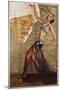 Poster with a Belly Dancer and a Man in a Turban-null-Mounted Giclee Print