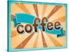 Poster With A Coffee Cup In Retro Style-incomible-Stretched Canvas