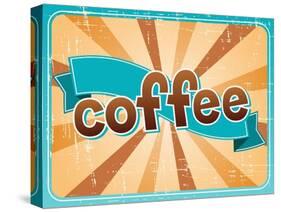 Poster With A Coffee Cup In Retro Style-incomible-Stretched Canvas