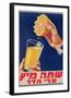 Poster with a Glass of Orange Juice, C.1947 (Colour Litho)-Israeli-Framed Giclee Print
