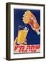 Poster with a Glass of Orange Juice, C.1947 (Colour Litho)-Israeli-Framed Giclee Print