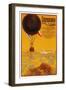 Poster with Balloon over the Alps-null-Framed Art Print