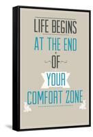 Poster with Motivational Slogan-Vanzyst-Framed Stretched Canvas