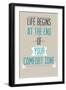 Poster with Motivational Slogan-Vanzyst-Framed Premium Giclee Print