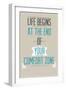 Poster with Motivational Slogan-Vanzyst-Framed Premium Giclee Print