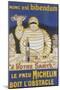 Poster with Mr Bibendum Advertising Michelin Tyres-null-Mounted Giclee Print