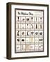 Poster with the Main Telephone's Models-null-Framed Giclee Print