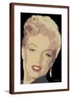 Posterized Marilyn-Chris Consani-Framed Art Print