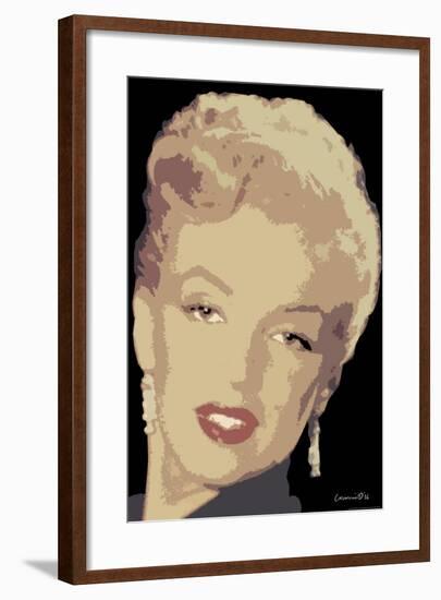 Posterized Marilyn-Chris Consani-Framed Art Print