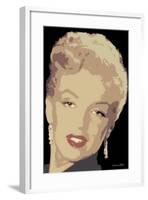 Posterized Marilyn-Chris Consani-Framed Art Print