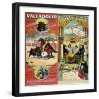 Posters Advertising Bull-Fights in Valladolid, 1896 and in Bayonne, 1897-null-Framed Premium Giclee Print