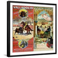 Posters Advertising Bull-Fights in Valladolid, 1896 and in Bayonne, 1897-null-Framed Giclee Print