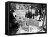 Posters and Anti-Voting Literature on Outdoor Table During a Yippie Led Anti-Election Protest-Ralph Crane-Framed Stretched Canvas