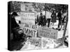Posters and Anti-Voting Literature on Outdoor Table During a Yippie Led Anti-Election Protest-Ralph Crane-Stretched Canvas