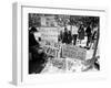 Posters and Anti-Voting Literature on Outdoor Table During a Yippie Led Anti-Election Protest-Ralph Crane-Framed Photographic Print