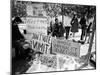 Posters and Anti-Voting Literature on Outdoor Table During a Yippie Led Anti-Election Protest-Ralph Crane-Mounted Photographic Print