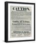 Posters Warning Those Guilty of Illegal Oaths Were Liable to Deportation, 1934-null-Framed Giclee Print