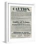 Posters Warning Those Guilty of Illegal Oaths Were Liable to Deportation, 1934-null-Framed Giclee Print