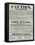 Posters Warning Those Guilty of Illegal Oaths Were Liable to Deportation, 1934-null-Framed Stretched Canvas