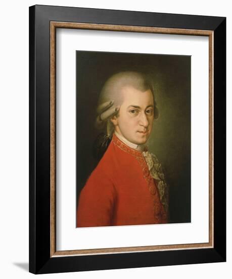 Posthumous Painting of Wolfgang Amadeus Mozart, 1756-1791-null-Framed Giclee Print