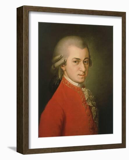 Posthumous Painting of Wolfgang Amadeus Mozart, 1756-1791-null-Framed Giclee Print